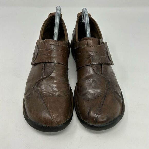 Romika Women's Chocolate Brown Leather Slip-On Casual Loafers Size 40 (US 9-9.5) - Picture 5 of 12